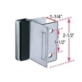 thumbnail image 2 of Harris Hardware TP5110-I Strike & Keeper Die Cast Zamac Chrome Plated Square Edge Partition with 1-1/4" Partition Thickness, 2 of 2