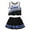 l2 Black, variant on Toddler Sweatsuits Girls Kids Toddler Girls Cheerleading Outfit Cheerleader Cheer Uniform Practice Outfits Dress Up Mini Skirt Sets
