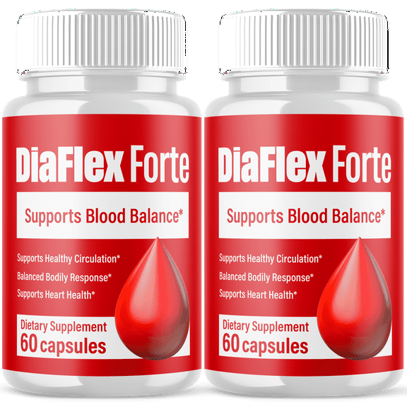 DiaFlex Forte Blood Support Pills Advanced Formula Vitamin Supplement DiaFlexForte 120 Capsules