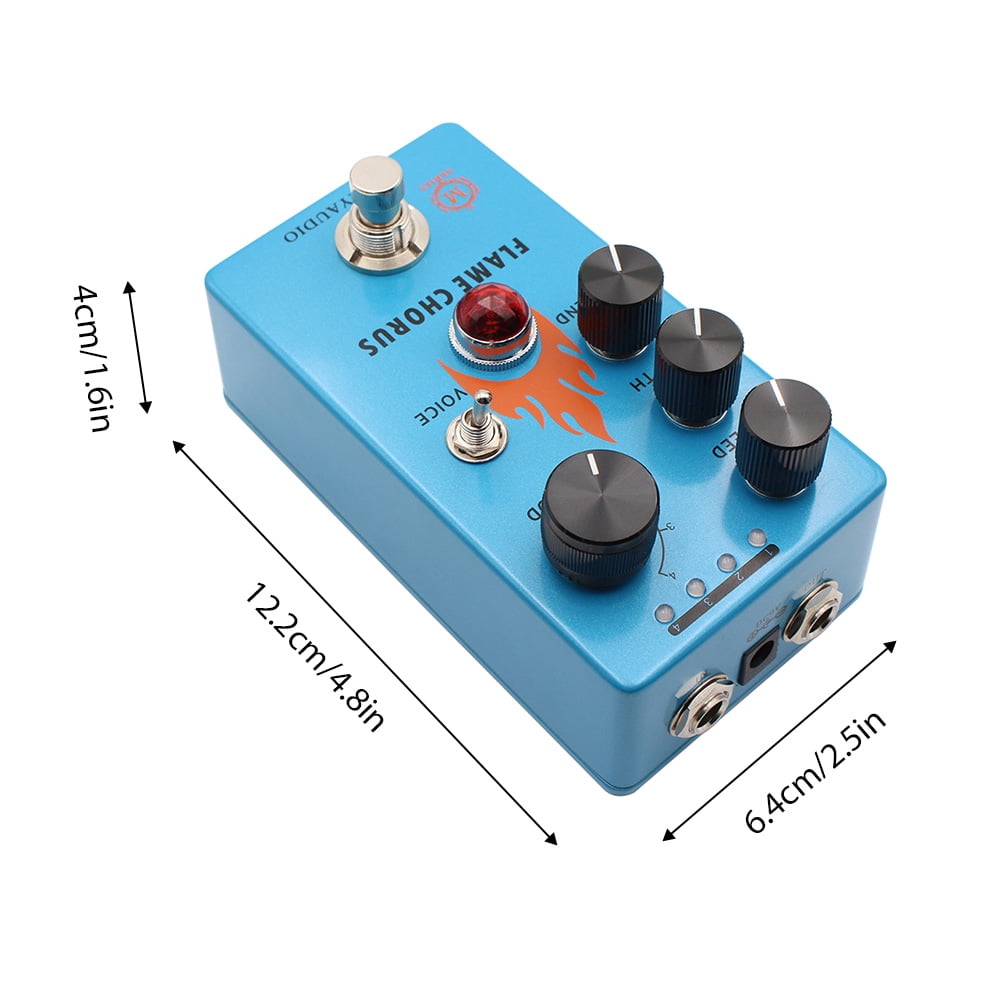 Effect maker,Pedal Pedal 9v 6.35mm Input/output Metal Shell Pedal Metal Shell Rusuo Siuke Buzhi Huiop Royhh