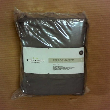 Threshold Performance 400 Thread Count Sheet Set Dark Gray -