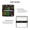 thumbnail image 5 of Tissue Pineapples Box Cover Holder, Square by Xecao - Leather Decorative Organizer for Tabletop, Bathroom, Car, Office, 5 of 8