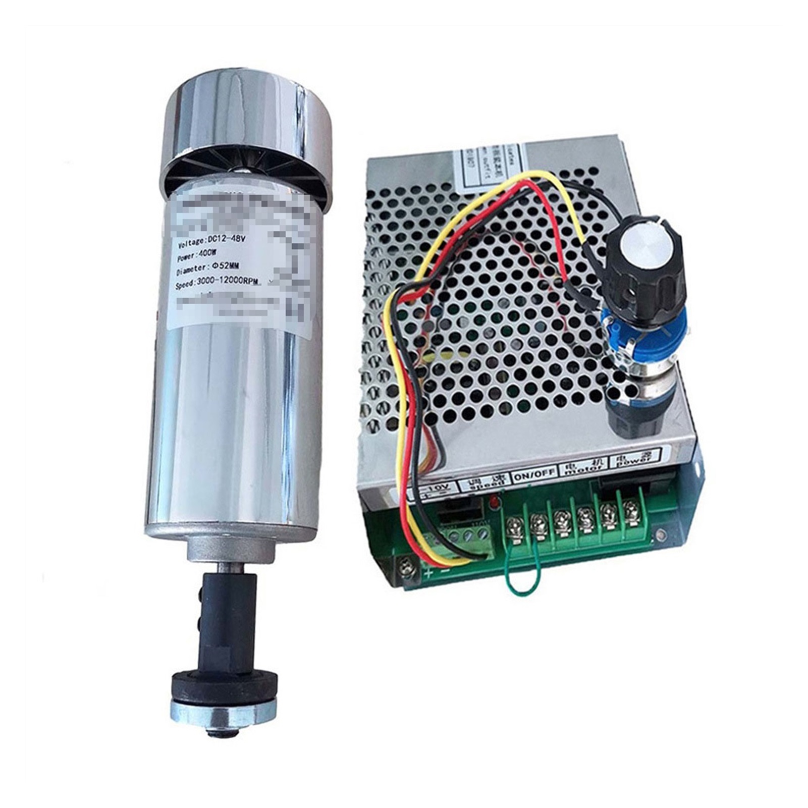 Air cooled 0.4kw CNC spindleMotor Angle Grinder Kit chuck 400W Spindle Motor /Power Supply speed governor For Engraving ,Anti-Rust