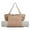 Camel, variant on Yoga Pilates Canvas Handheld Bag - Soft Fabric Tote for Yoga Mat Clothes, Lightweight Durable for Fitness Travel, Portable for Women Men