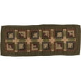 thumbnail image 5 of VHC Brands Tea Cabin Rustic 13"x36" Table Runner Green Patchwork Cotton Hand Quilted Rectangle Kitchen Table Decor, 5 of 5