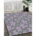thumbnail image 3 of Ahgly Company Machine Washable Indoor Rectangle Transitional Viola Purple Area Rugs, 8' x 10', 3 of 7