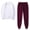 White Sweatshirt and Sweatpants #a, variant on Black of Friday Back to School Clothes Under $10 2PCS Outfits Men's And Women's Sports Tracksuits Long Sleeve Zip up Hoodies with Pockets Sweatshirt And Sweatpants Fall Winter Suit Orange XL