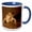 Blue/White, variant on 3drose, Gulf Coast Toad, Bufo Valliceps, Texas Coastline - Us44 Mpr0050 - Maresa Pryor, 15oz Two-tone Yellow Mug