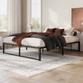 thumbnail image 3 of Amolife 14" Queen Bed Frame, Heavy Duty Metal Platform Bed with Under Bed Storage, 3500 lbs Weight Capacity, Easy Assembly, Black, 3 of 9