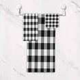 thumbnail image 5 of SKYSONIC 3 Pack Towel Black and White Plaid Cotton Bath Towel Set (1 Bath Towel, 1 Hand Towel, 1 Washcloth) for Bathroom, Super Soft and Quick Dry Towels, 5 of 7