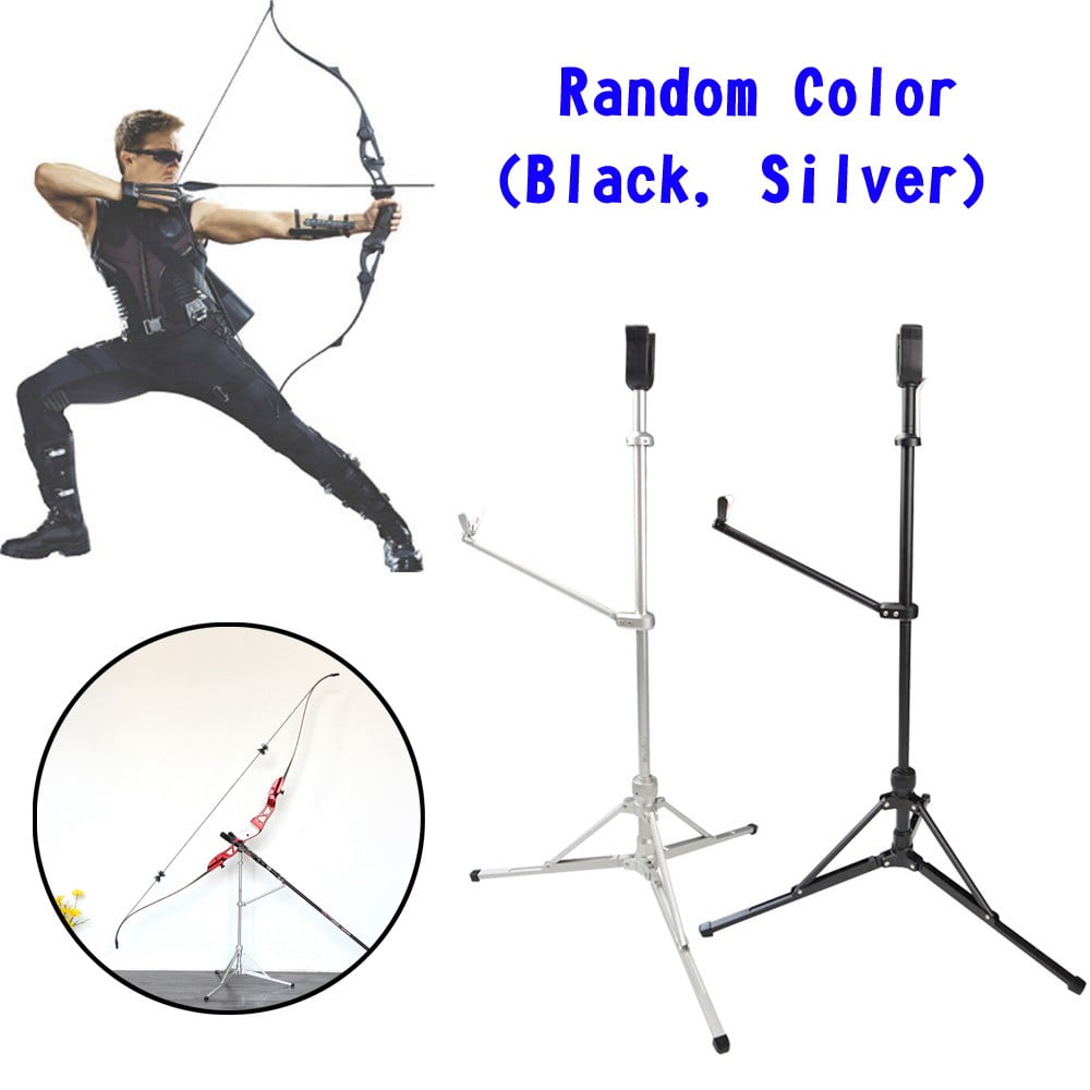 Durable Archery Recurve Bow Stand Holder Foldable Bracket Rack Hanger Longbow 