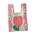thumbnail image 3 of Bolso de muñeca con nudo pequeño Bolso de muñeca con nudo elegante Bolso de muñeca de crochet Bolso de compras informal Rosa, 3 of 8
