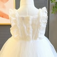thumbnail image 7 of Edvintorg 2T-7T Kids Dresses for Girls White Sleeveless Wedding Dress Embroidery Tulle Party Pageant Princess Dresses, 7 of 7