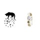 thumbnail image 1 of Reloj de gato colgante silencioso con espejo y movimiento silencioso para sala de estar, , comedor, escuela, pasillo, armario, entrada, p, 1 of 8