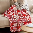 thumbnail image 3 of Super Soft Cozy Flannel Fleece Blanket Happy Valentine''s Day Lightweight Comfy Throw Blanket for Bed/Couch/Sofa/Camping- Romantic Heart-Shaped Pattern 49 x 59 Inche, 3 of 6