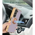 thumbnail image 5 of Compatible for Samsung Galaxy Z Fold 5 Case with Ring Holder Kickstand [with Magnetic] Soft TPU Shockproof Electroplated Protective Phone Case for Galaxy Z Fold 5 Purple, 5 of 12