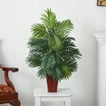 thumbnail image 5 of Nearly Natural 32" Areca Palm with Bamboo Vase Artificial Plant, Green, 5 of 6