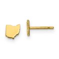 thumbnail image 1 of 925 Sterling Silver Gold Plated OH Small State Earring, 1 of 2