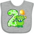 thumbnail image 3 of Inktastic 2nd Birthday Monster Boys or Girls Baby Bib, 3 of 4