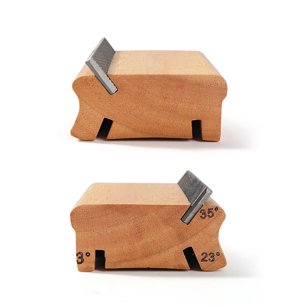 MANNYA Guitar Frettrimmer Tool 3/23/35 Degree Wood Texture for Burrs on Electric Bass Ukulele Fretboards