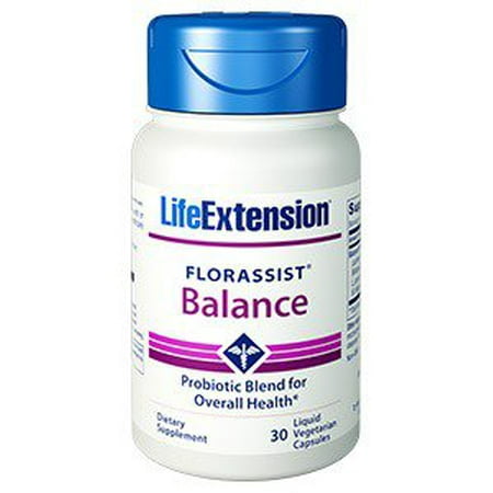 FlorAssist - Probiotique liquide Capsules Life Extension 30 Caps