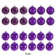 thumbnail image 2 of Naiovety 24 unids/set bolas de decoración fáciles de Navidad esenciales duraderos y fiables amplia aplicación Kits de decoración para fiestas púrpura, 2 of 6