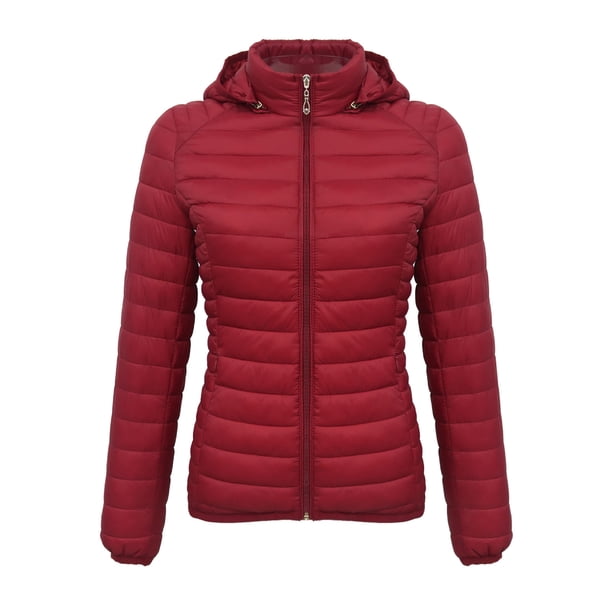 Ailaofu Women's Quilted down jacket, Stand Collar Lightweight Zip Padded Gilet
