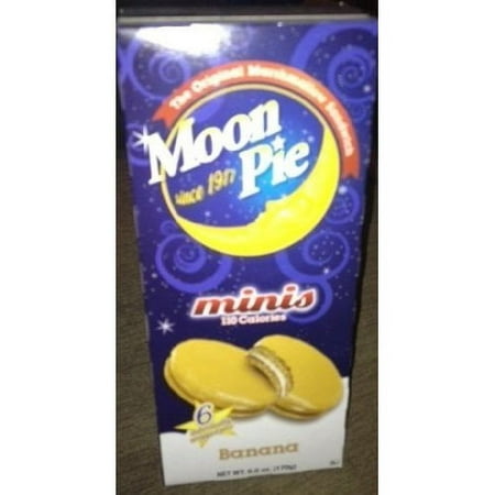 Moon Pie Banana Flavored 6 Mini Pies Box