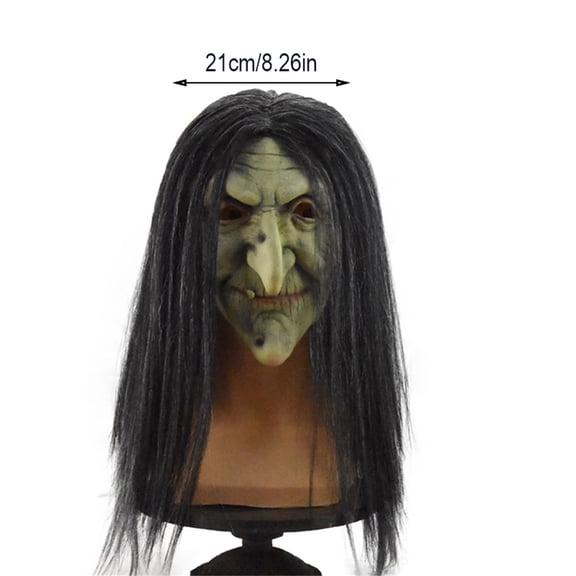 Spooky Halloween Decorations Witch Mask Party Wearing Accessories Creepy Theatrical Play Gear