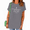 Grey, variant on Women's Saint Dymphna Cross Tiny Heart Redemption Verse Graphic Short Sleeve Crewneck Red Tops