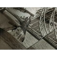 thumbnail image 4 of Ambesonne Travel Quilted Bedspread Set 3 Pcs, Tower Bridge and the Sky, King Size, Sepia White, 4 of 5