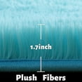 thumbnail image 5 of Namzi Blue Round Rug for Bedroom,Fluffy Circle Rug 23.6*23.6in,Shaggy Circular Rug for Nursery Room,Fuzzy Plush Rug for Dorm,Blue Carpet, 5 of 5