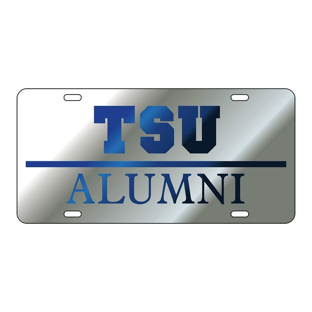 Tennessee State Tag (LASER SIL/BLU TSU ALUMNI TAG (28035))