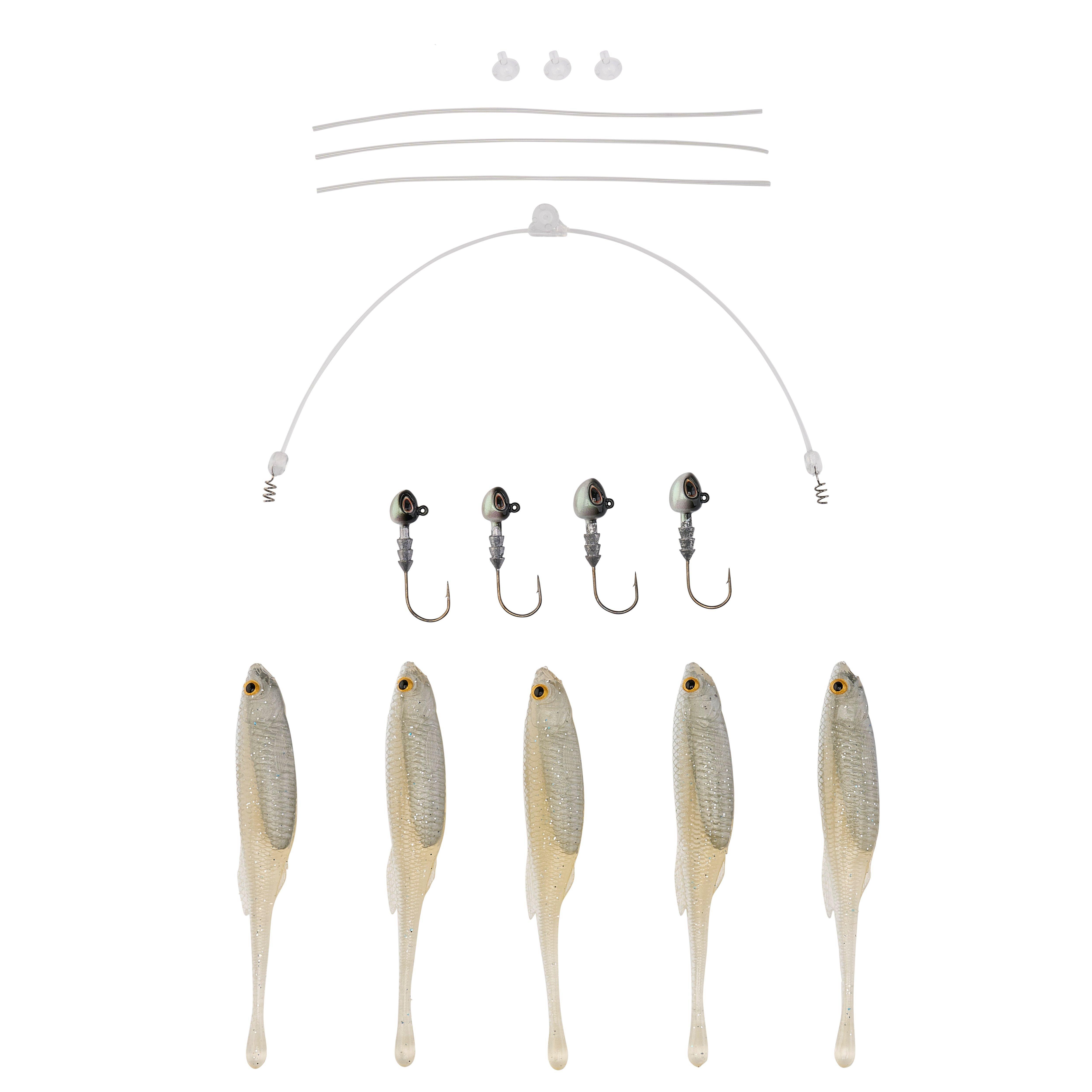 Berkley Triple Minnow Rig Kit, 5in, White Shiner