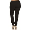 thumbnail image 3 of Women's Plus Size Casual Pull-On Button Zip Basic Pockets Solid Jegging Pants, 3 of 4