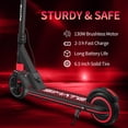 thumbnail image 4 of Kids Blcak Electric Scooter, Foldable E-Scooter with LED Display for Kids Ages 5 and Up, Top 8.75mph & 5.17 Miles Range Power by 130W Motor, Gifts for Kids, Teens, 4 of 5