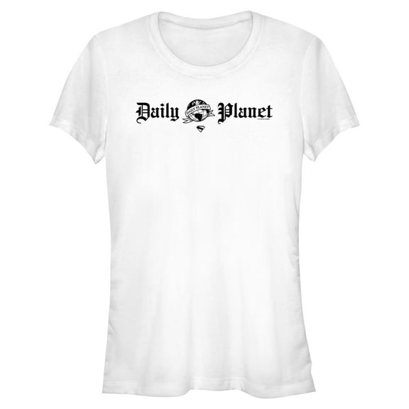 Juniors Superman Daily Planet Logo T Shirt