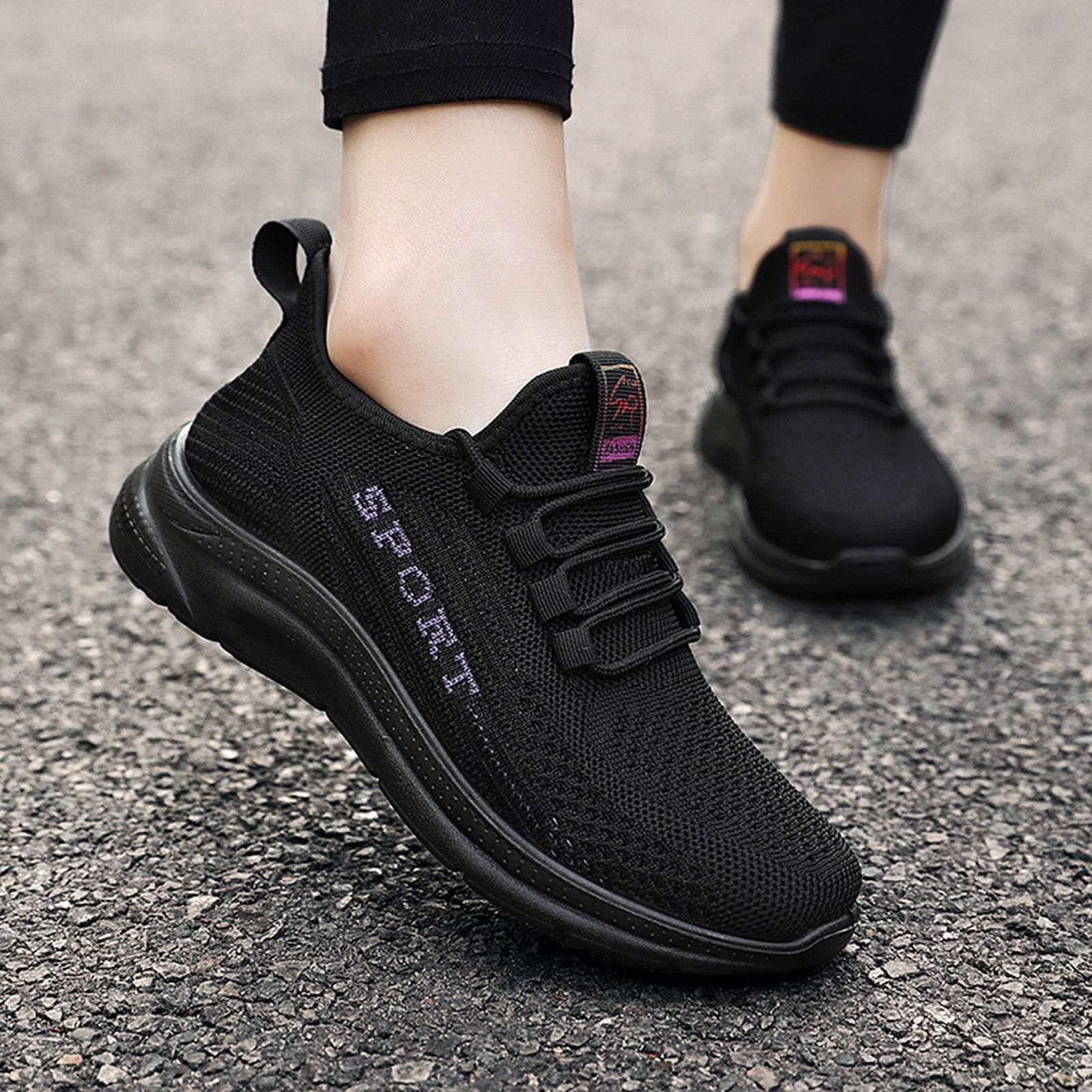  Mens Running Shoes Blade Sneakers Mesh Breathable Lightweight  Tennis Walking Gym Shoes for Men Black 7