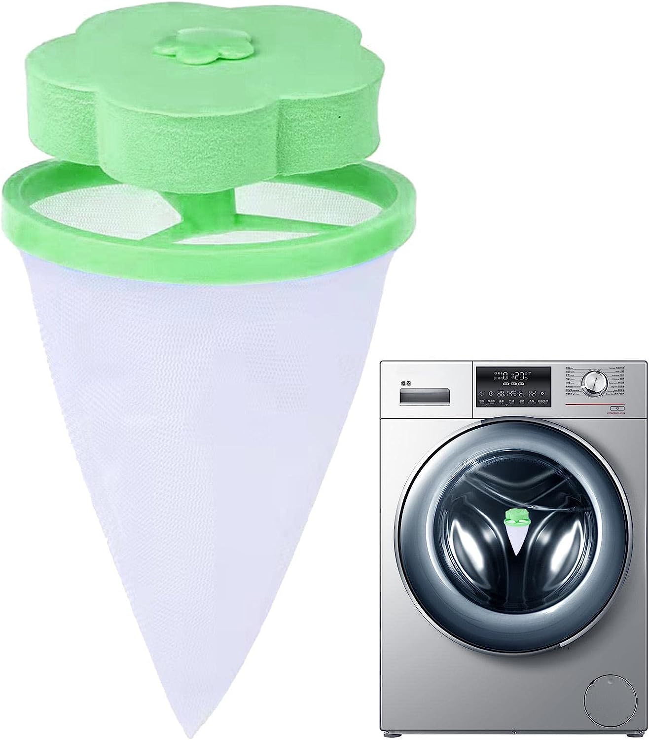 Washing Machine Hair Catcher - Reusable Washing Machine Lint Mesh Bag ...