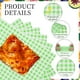 thumbnail image 3 of Uxcell 200 Pcs Hojas de Papel encerado para Alimentos, 8.7 x 8.7 Pulgadas, Papel para Envolver a Prueba de Grasa, Forros de Cesta de Alimentos a Cuadros para Sándwiches y Hamburguesas, Verde, 3 of 7
