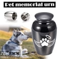 thumbnail image 2 of 2 Pcs, Urnes pour Animaux, Ailes d'Ange Commémoratives et Empreintes de Pattes de Chien, 2 of 5