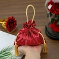 thumbnail image 6 of Jimin Red Favor Bags Bulk Drawstring Satin Gift Bags Jewelry Pouches Return Gifts Pouch Christmas Birthday Wedding Party Favors Gift Wrapping Supplies Candy Bags with Handles (10pcs), 6 of 6