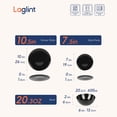 thumbnail image 7 of LaGlint Dinnerware Sets for 4, Light & Durable 12 Pieces Opal Glass Plates and Bowls Set, Dishwasher and Microwave Safe Dish Dinning Ware, Thin but Strong Geometric Faceted Black, 7 of 7