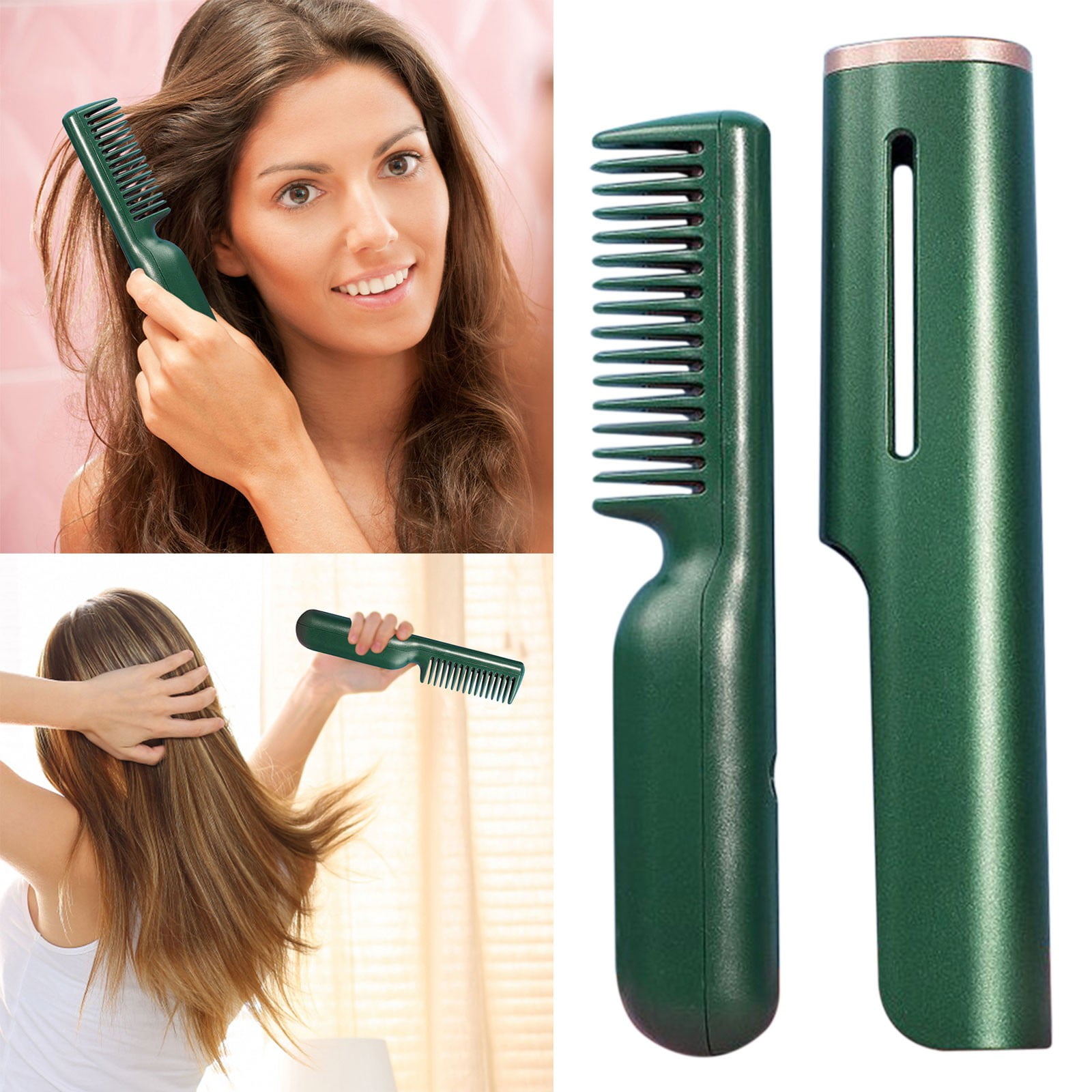 CYC Straight Hair Comb Artifact A Comb Straight Hair Curling Stick Dual Use Does Not Hurt Hair Lazy Splint Female Short Hair Fluffy Negative Ions