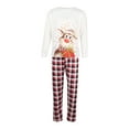 thumbnail image 1 of Ensemble de Pyjamas Assortis pour la Famille, Hauts à Manches Longues Col Rond + Pantalons Longs, Vêtements pour Chien, 1 of 9