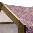 thumbnail image 4 of Paisley Pet House, Classic Style Motifs with Flowers Like Sun Leafs and Ornamental Shapes, Outdoor & Indoor Portable Dog Kennel with Pillow and Cover, 5 Sizes, Multicolor, by Ambesonne, 4 of 4