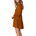 thumbnail image 4 of Robe Tunique d'Été pour Femmes Col en V Décontractée Ample Fluide, 4 of 6