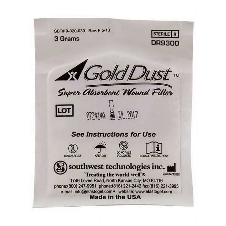 Absorbent Wound Dressing Gold Dust High Absorbent (Box of 10)