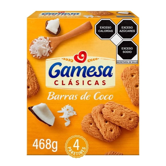 Galletas Gamesa Clásicas barras de coco 468 g
