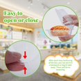 thumbnail image 4 of Scheam 100 Pcs Transparent Cake Slice Containers Plastic Containers Out Tray, 5 Inches Clear Plastic Take out Containers for Dessert, Cakes, Cookies, Salads, Pasta, Sandwiches, 4 of 8
